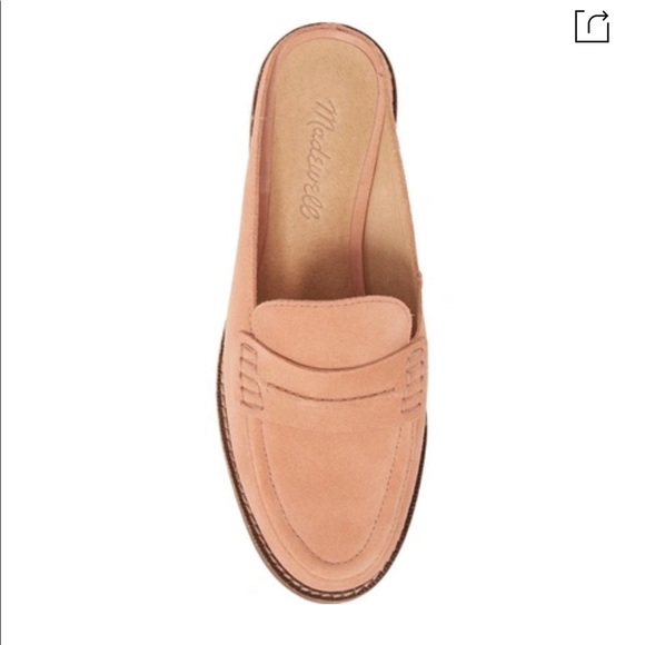 Madewell Elinor Loafer Mule in Dusty Clay Suede - Picture 3 of 6